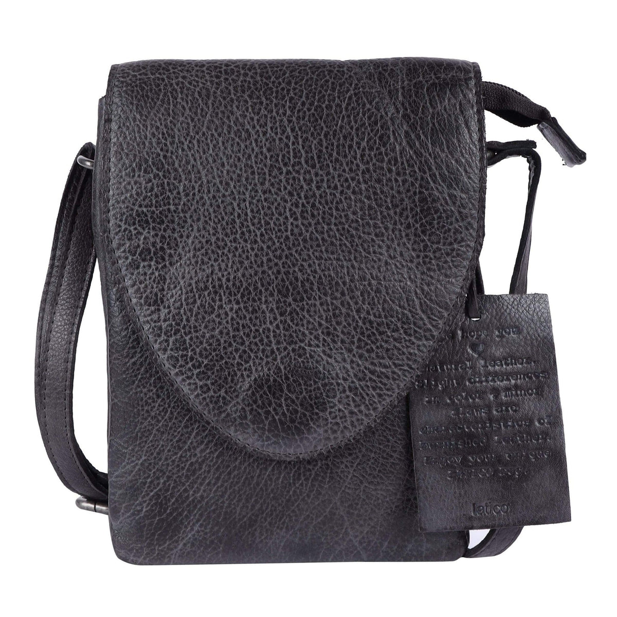 Latico Pippa Leather Crossbody Bag in Charcoal