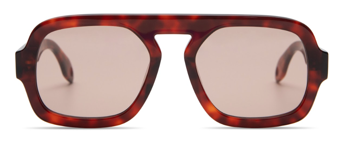 Elisa Johnson Jane - Dark Red Tortoise / Maroon Lens