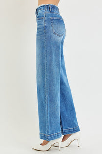 Risen Slouchy Fit Wide Jeans- Medium