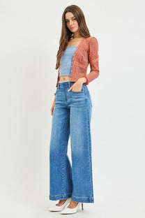 Risen Slouchy Fit Wide Jeans- Medium