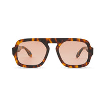 Elisa Johnson Jane - Brown Tortoise / Maroon Lens