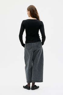 Maska Volo Tencel top in Black, back | NAHARA Mendocino