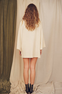 Cossac Knit Mini Dress- Oat