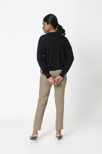 Cotton Cashmere Crew Neck Sweater