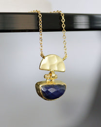 Mina Lapis Pendant Necklace