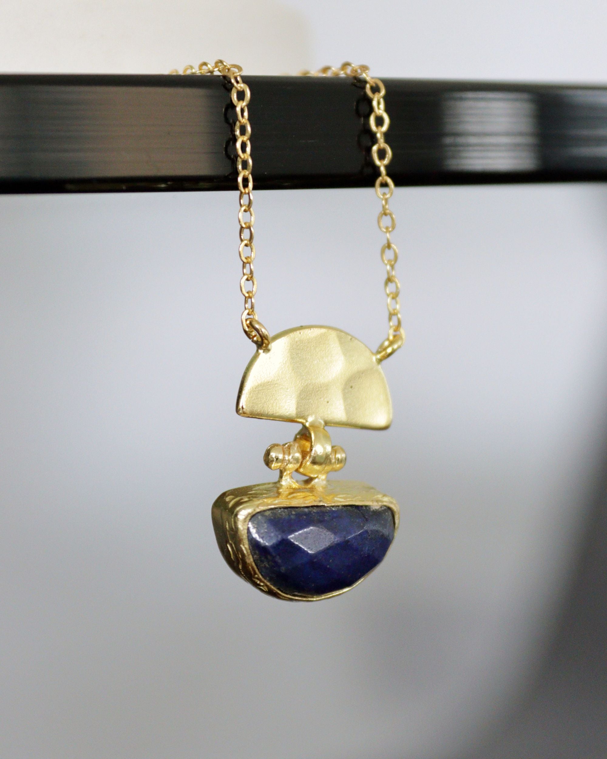 Mina Lapis Pendant Necklace