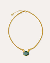 Daphne Emerald Chain Necklace