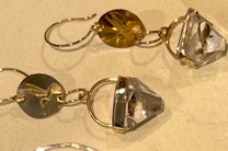Apophylite drop earrings