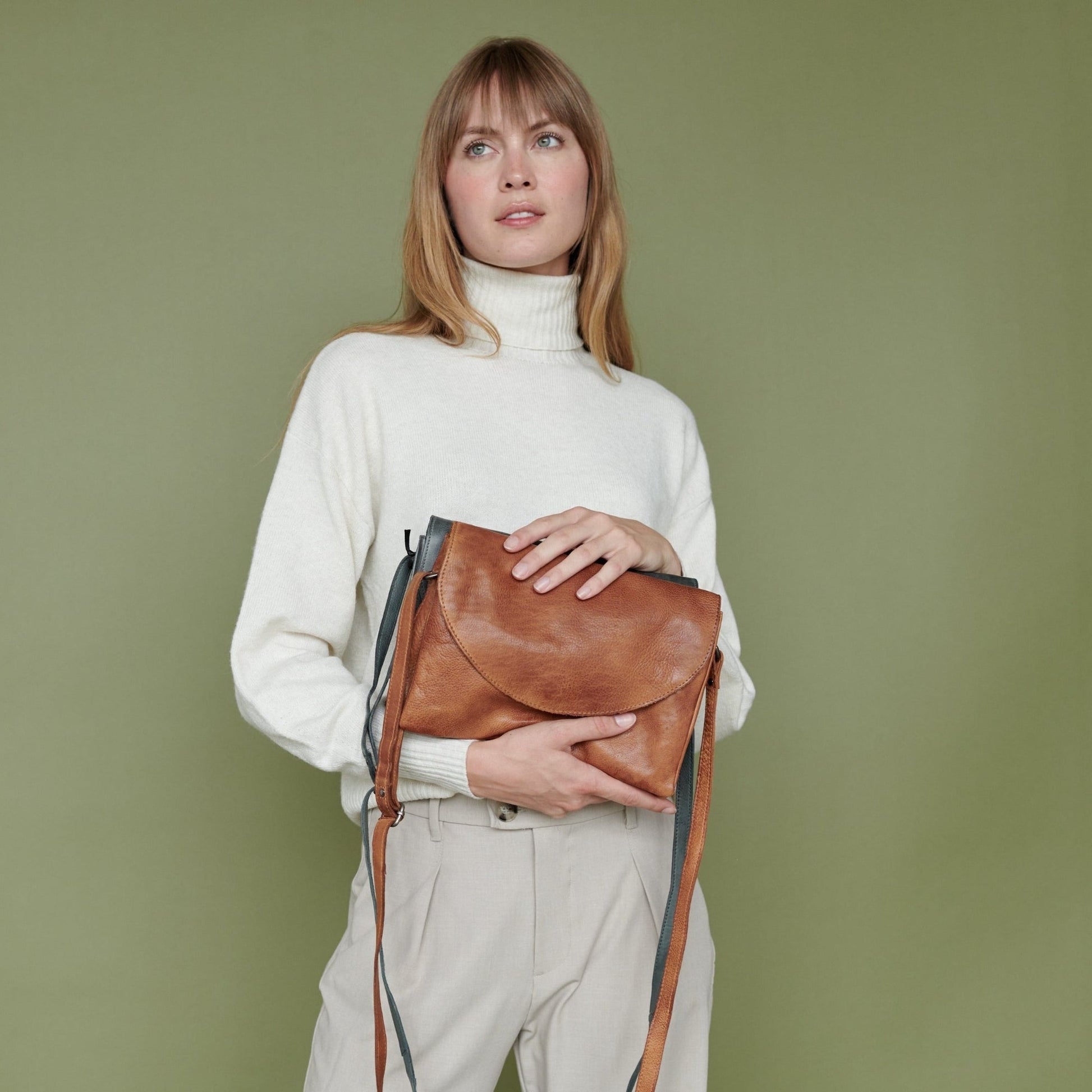 Latico Marcus Crossbody Bag- Oat
