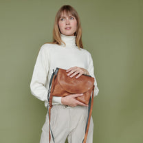 Latico Marcus Crossbody Bag- Oat
