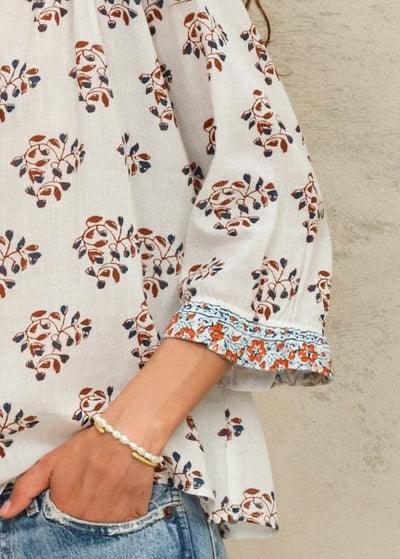 M.A.B.E. Stella Print Blouse