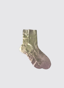 MARIA LA ROSA Cangiante Ribbed Laminated Sock