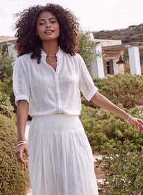 M.A.B.E.  Dacy embroidered maxi Skirt
