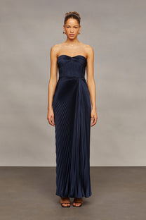 Joyceann Sweetheart Gown- Deep Indigo