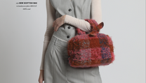 Maria La Rosa Small Bound Scottish Bag: Red
