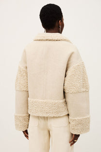 Ba&amp;Sh Fleet Coat- Ecru