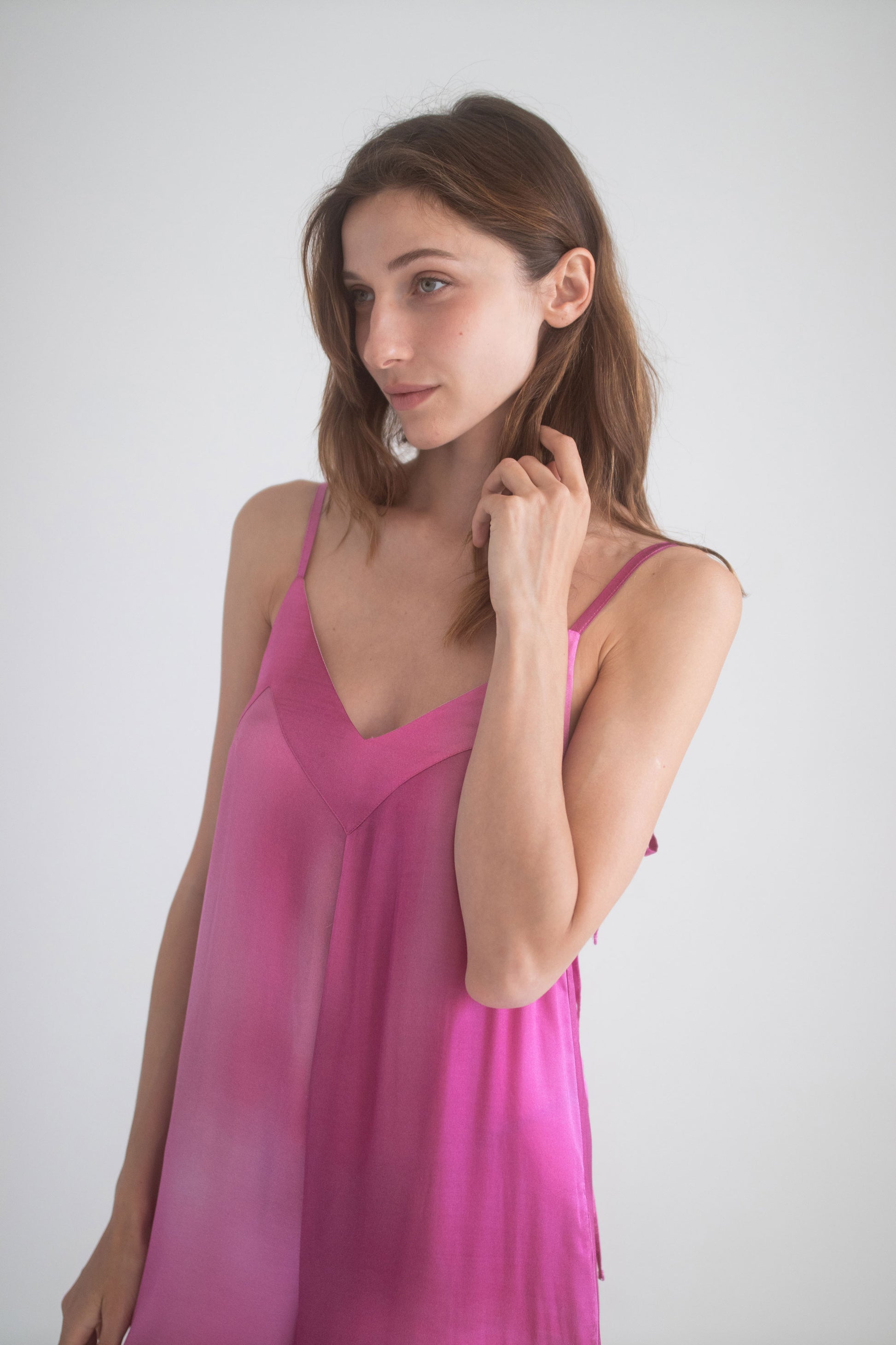 COSSAC  STRAPPY JUMPSUIT- FUSCHIA