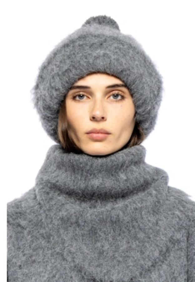Cadieux Alpaca Bandana- Grey