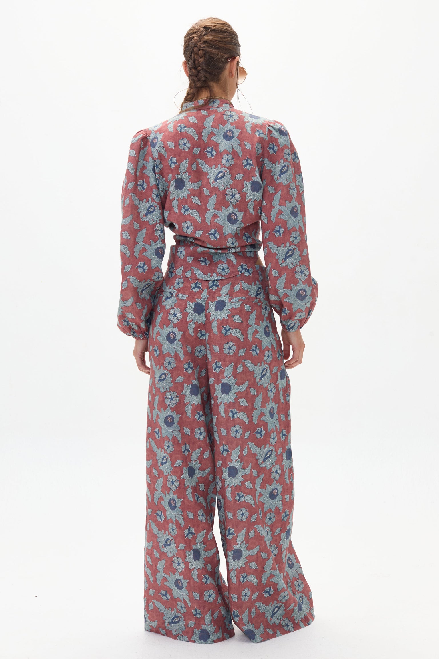 Meknes Culotte Linen Pant- Matilde Print