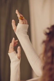 Cossac Drape Dress- Oat