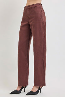 Risen Slouchy Baggy Pants- Choco Brown