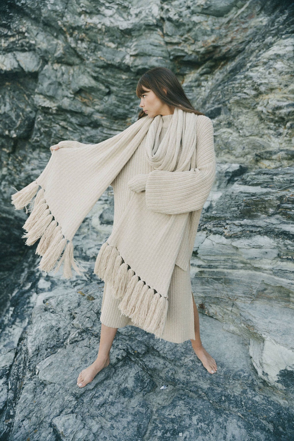 The Native Oversized Alpaca Scarf