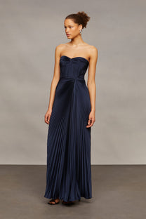 Joyceann Sweetheart Gown- Deep Indigo