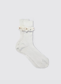 MARIA LA ROSA Miami Pearl Organic Cotton Socks