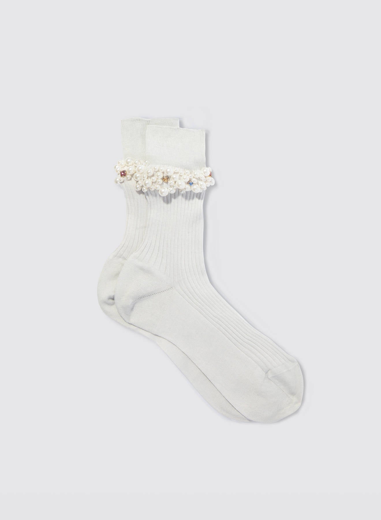 MARIA LA ROSA Miami Pearl Organic Cotton Socks