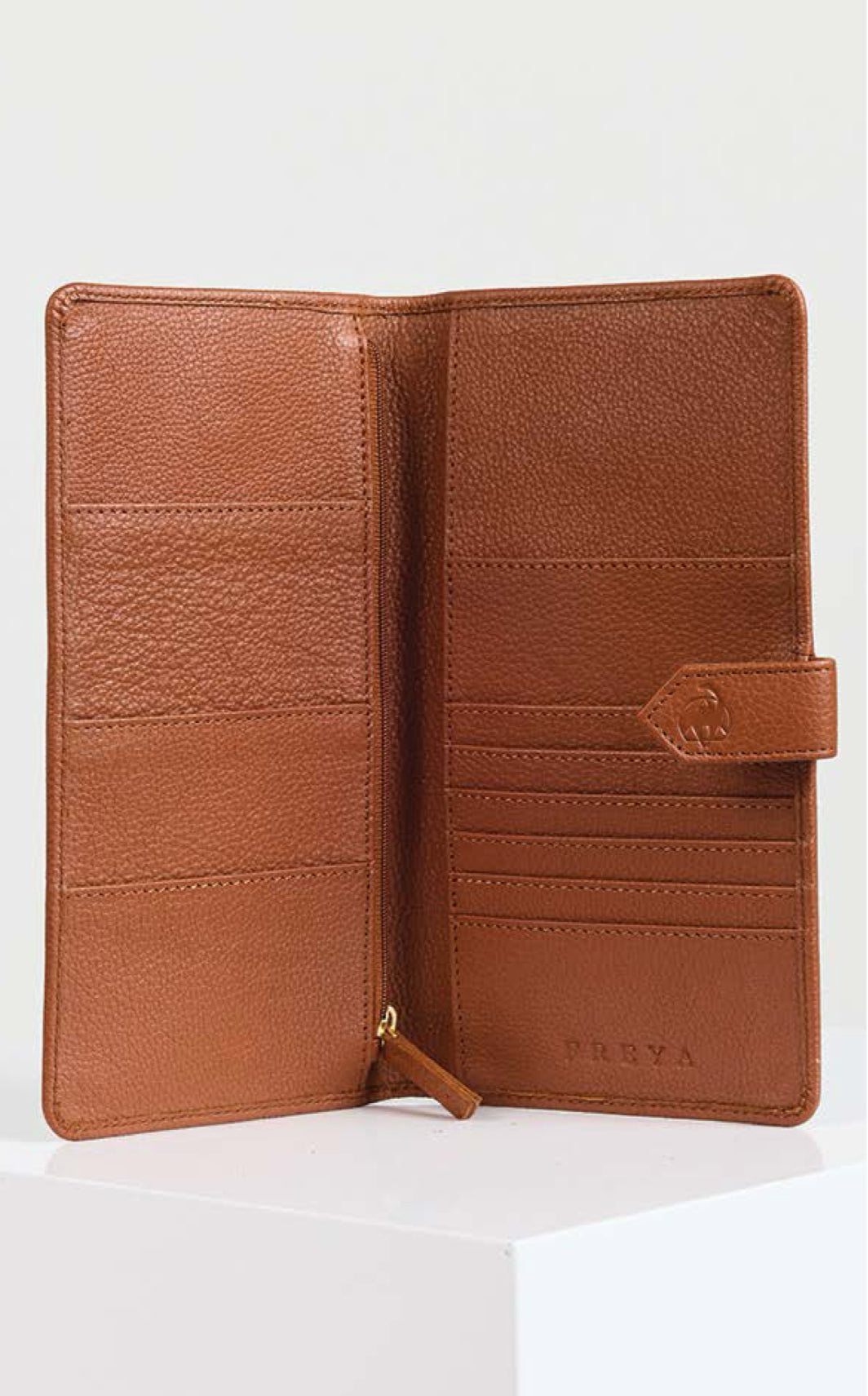 Leather Passport Holder- Black