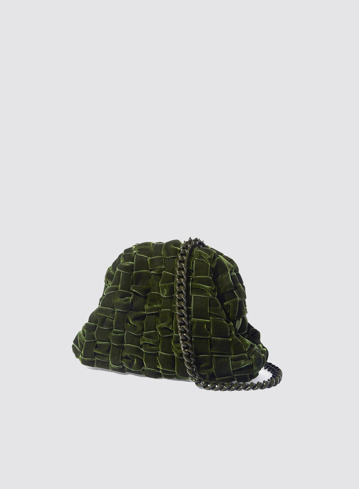 Maria La Rosa Bag: Velvet Mini Game - Khaki