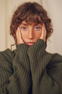 COSSAC WOOL SWEATER- KHAKI