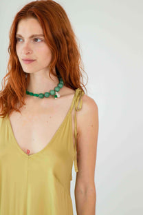 Cossac Ecovero Maxi Dress in Soft Olive