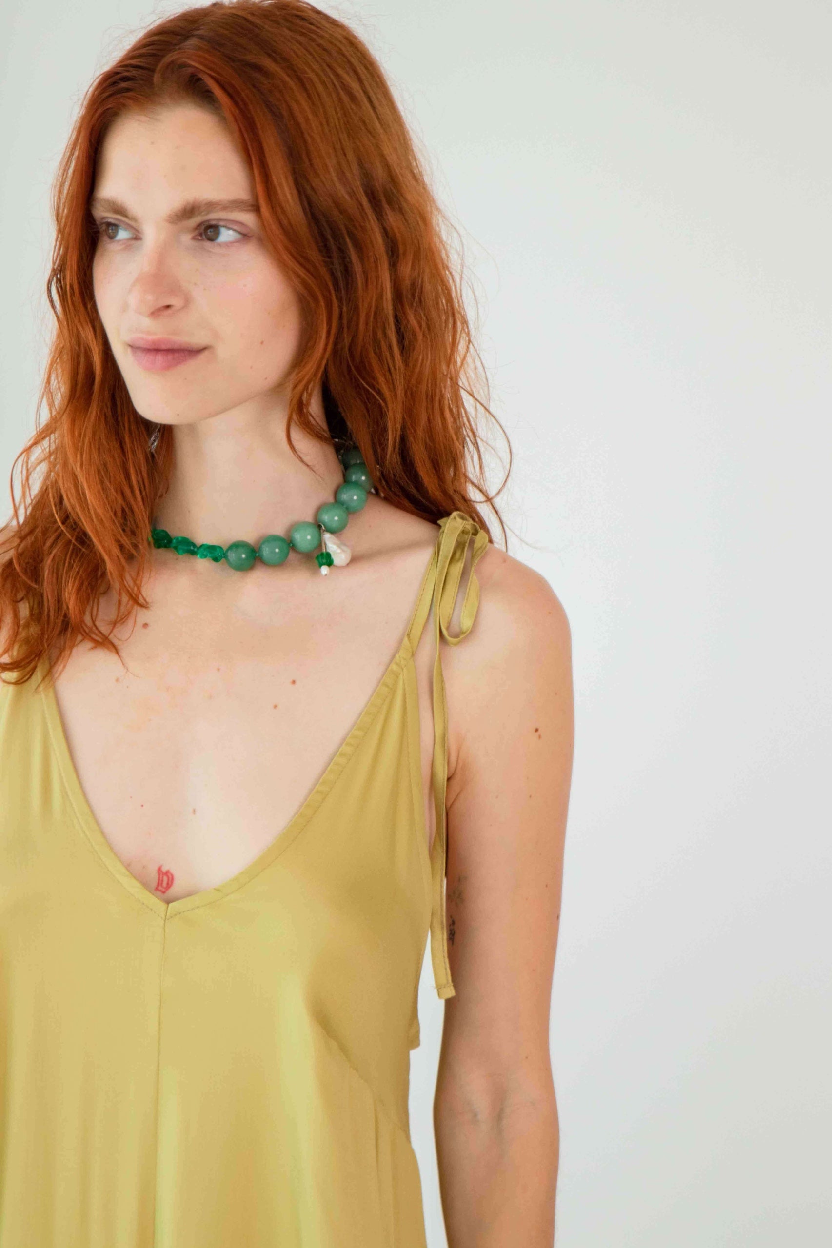 Cossac Ecovero Maxi Dress in Soft Olive