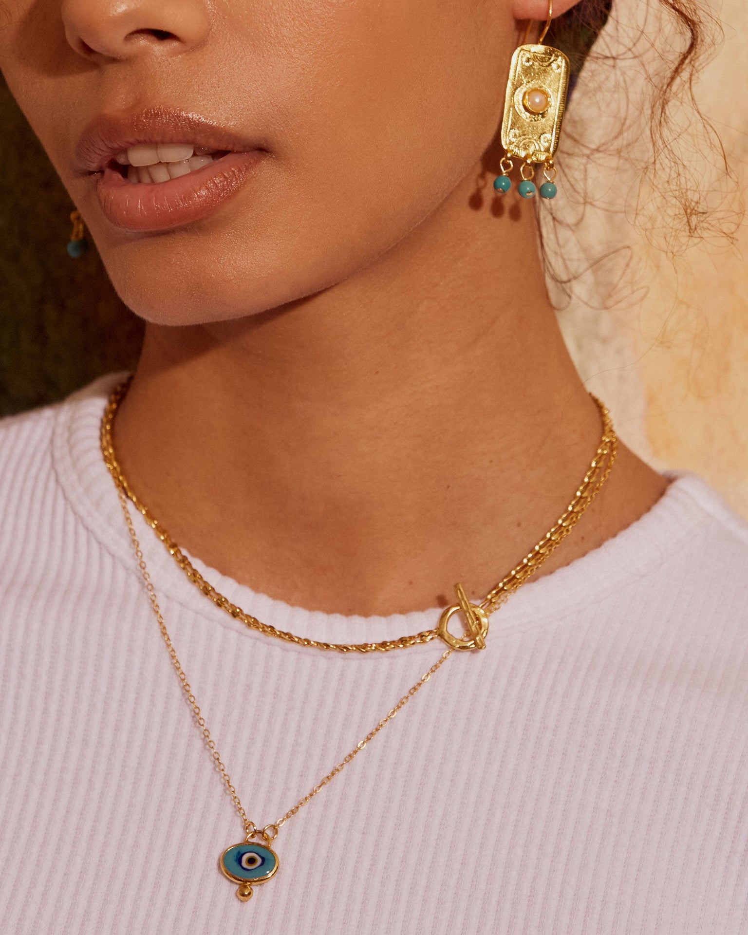 Alara Blue Evil Eye Pendant Necklace