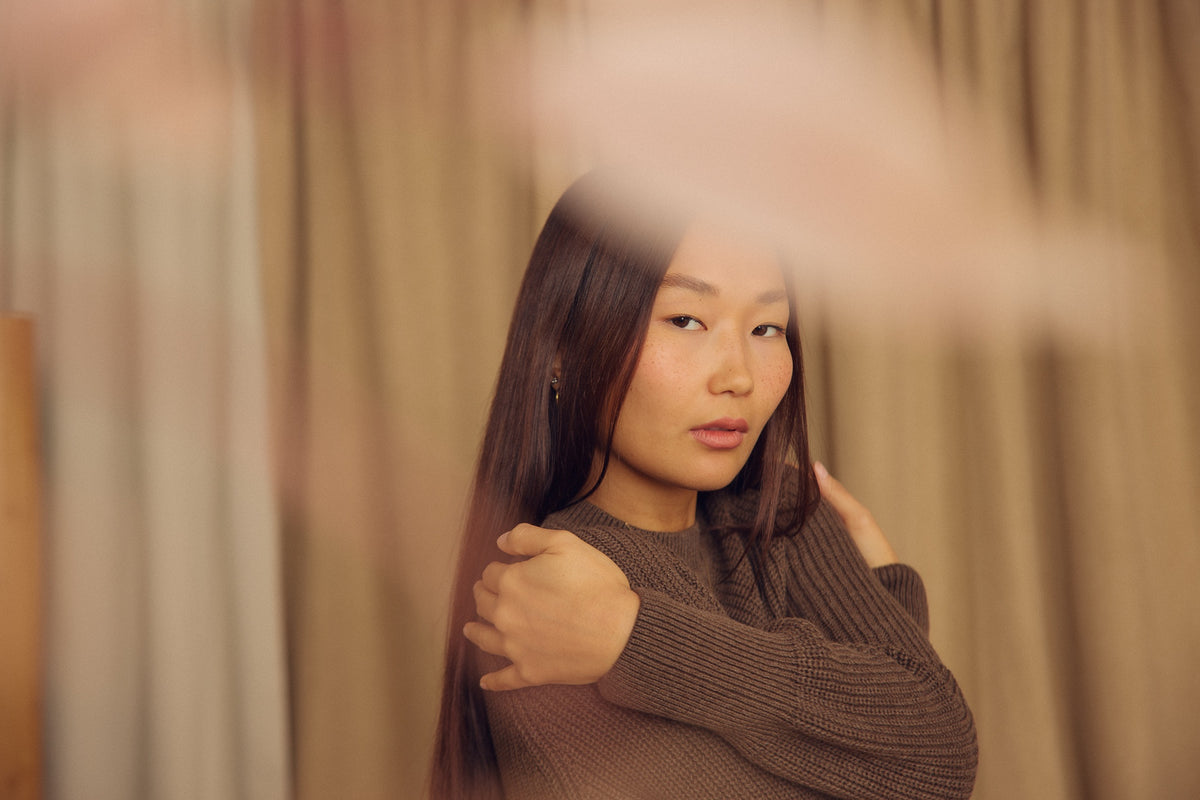 Cossac Organic Vegan Sweater in Cocoa