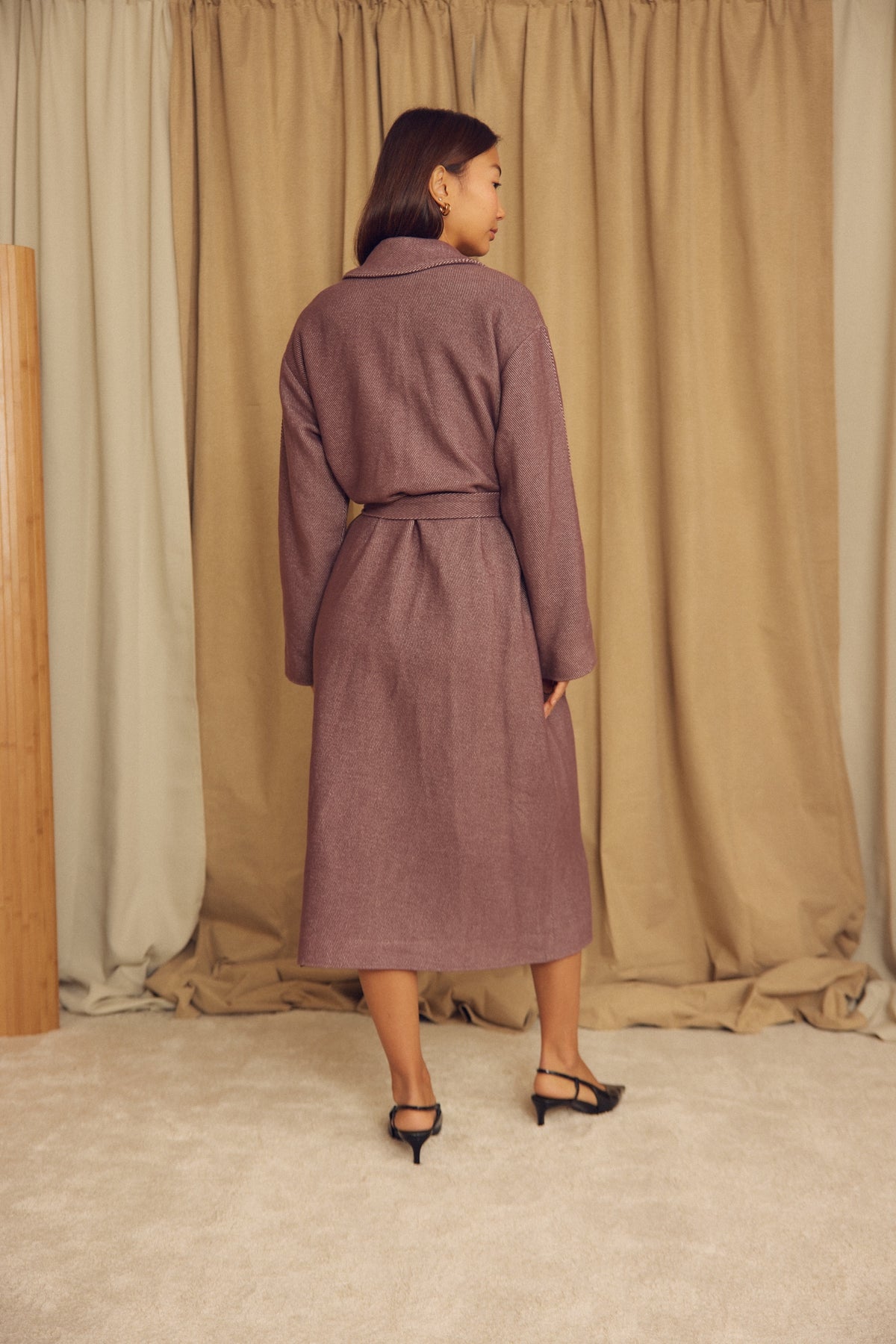 Cossac Organic Cotton Winter Coat in Cocoa