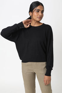 Cotton Cashmere Crew Neck Sweater