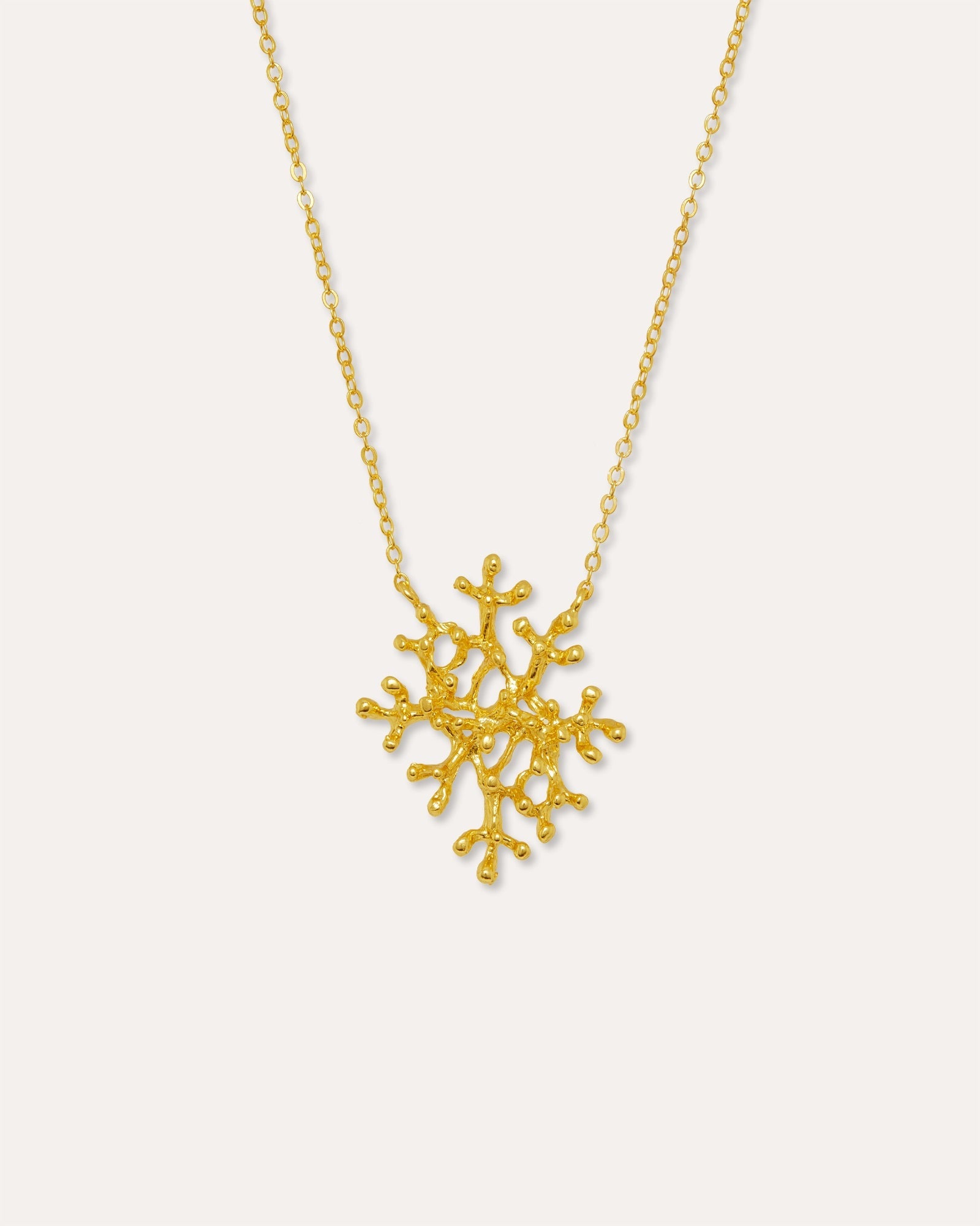 Sophia Gold Coral Pendant Necklace