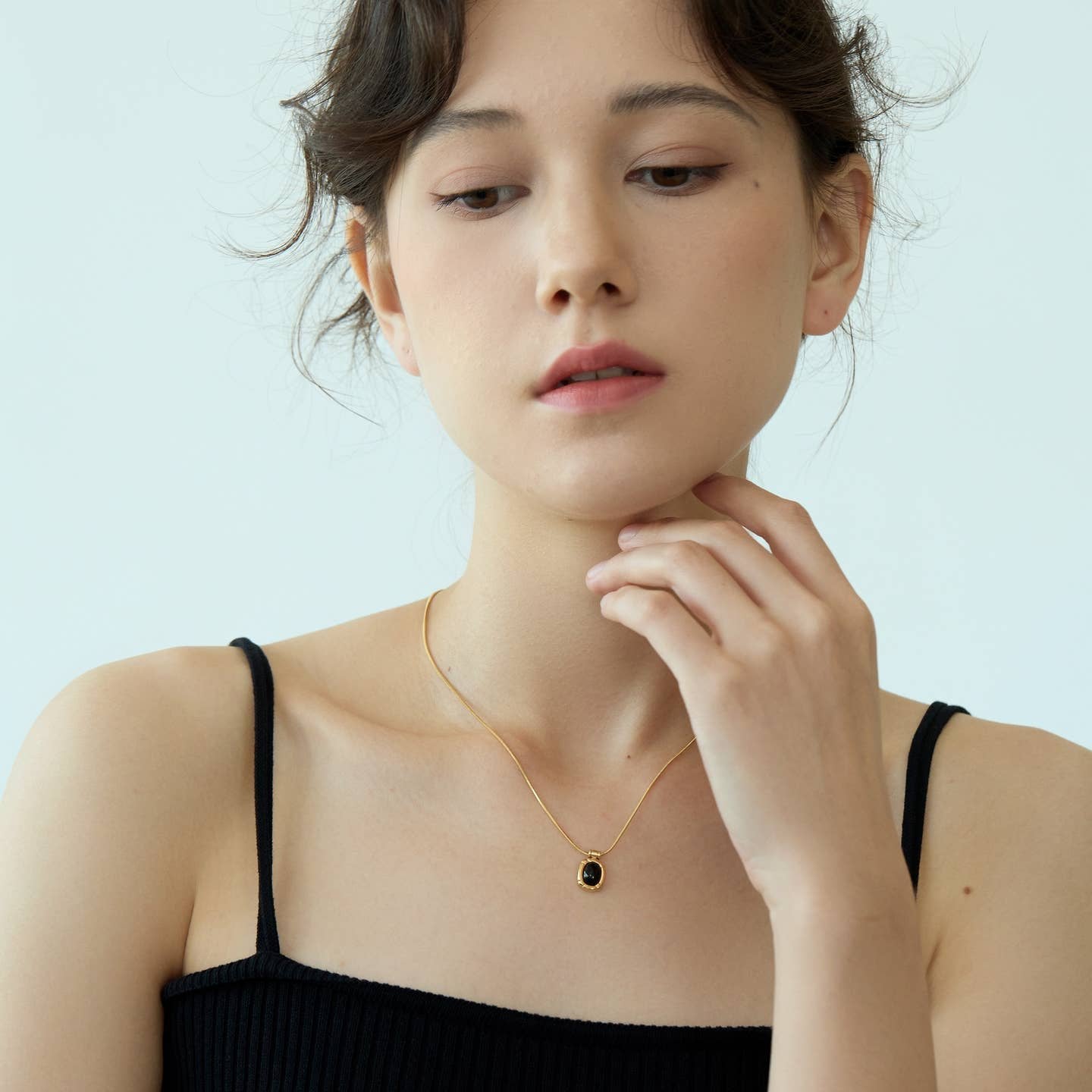 Black Onyx Oval Pendant
