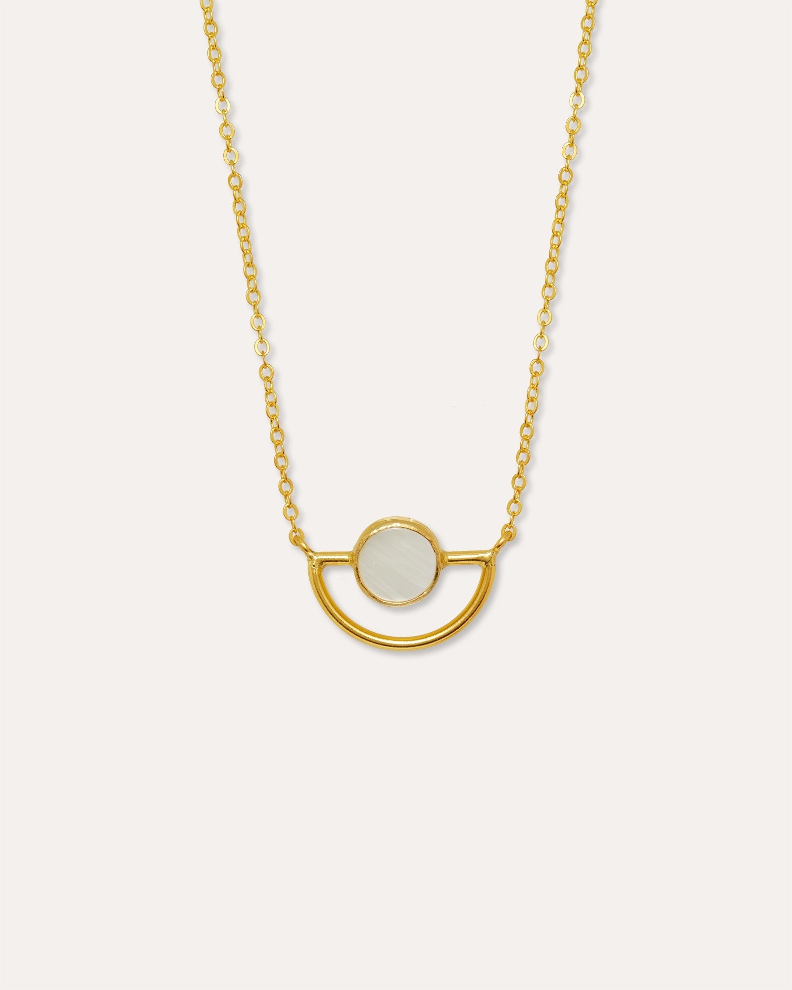 Elise Mother of Pearl Pendant Necklace