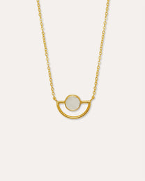 Elise Mother of Pearl Pendant Necklace