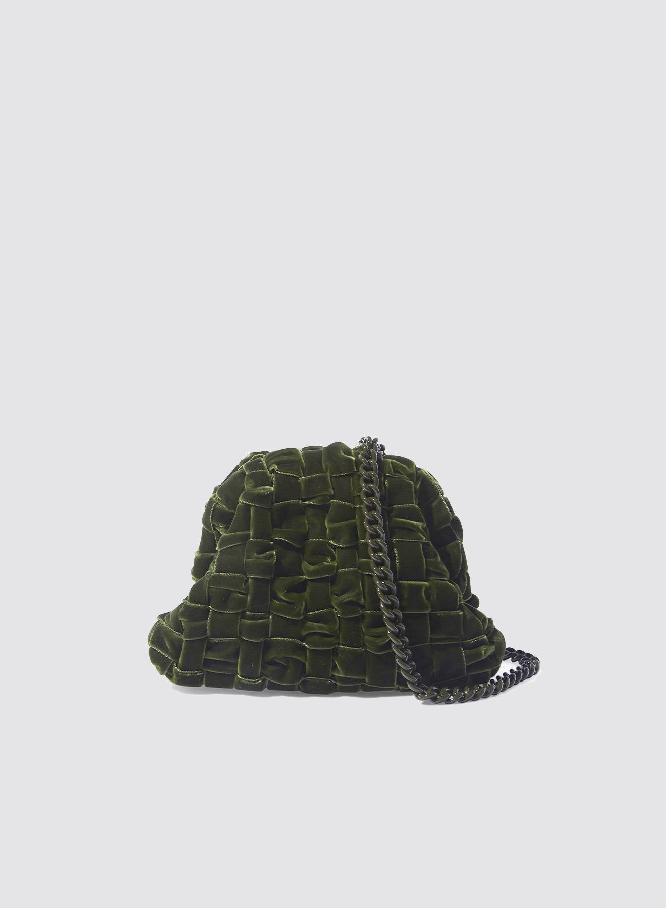 Maria La Rosa Bag: Velvet Mini Game - Khaki
