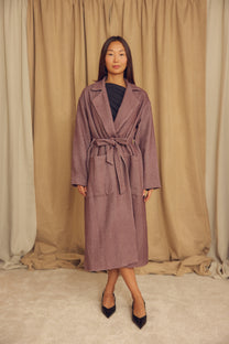 Cossac Organic Cotton Winter Coat in Cocoa