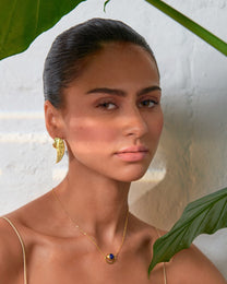Lorena Gold Statement Stud Earrings