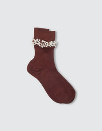 MARIA LA ROSA Miami Pearl Organic Cotton Socks