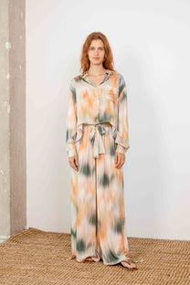 Cossac Wide Ecovero Trousers in Spring Print