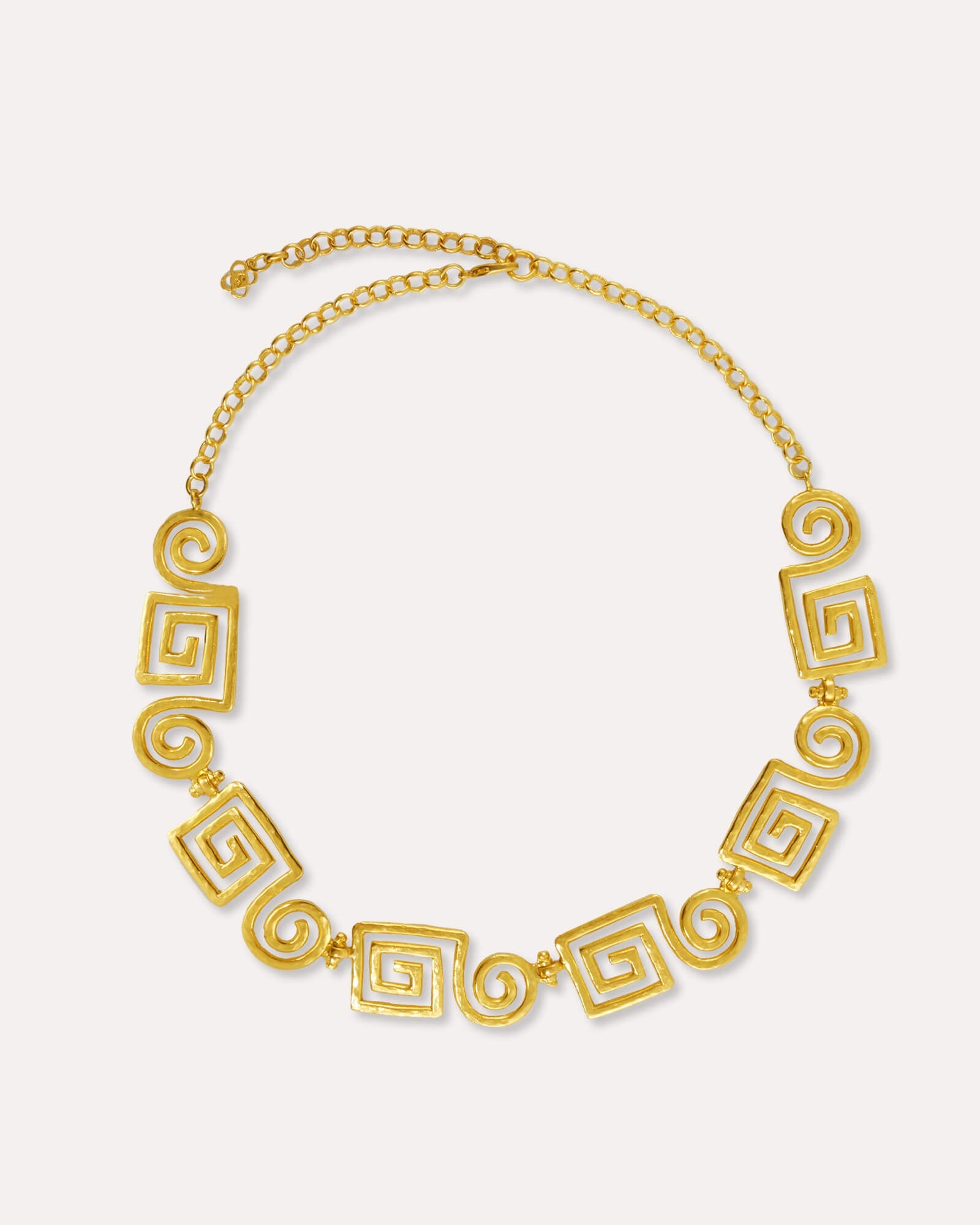 Megara Geometric Spiral Necklace