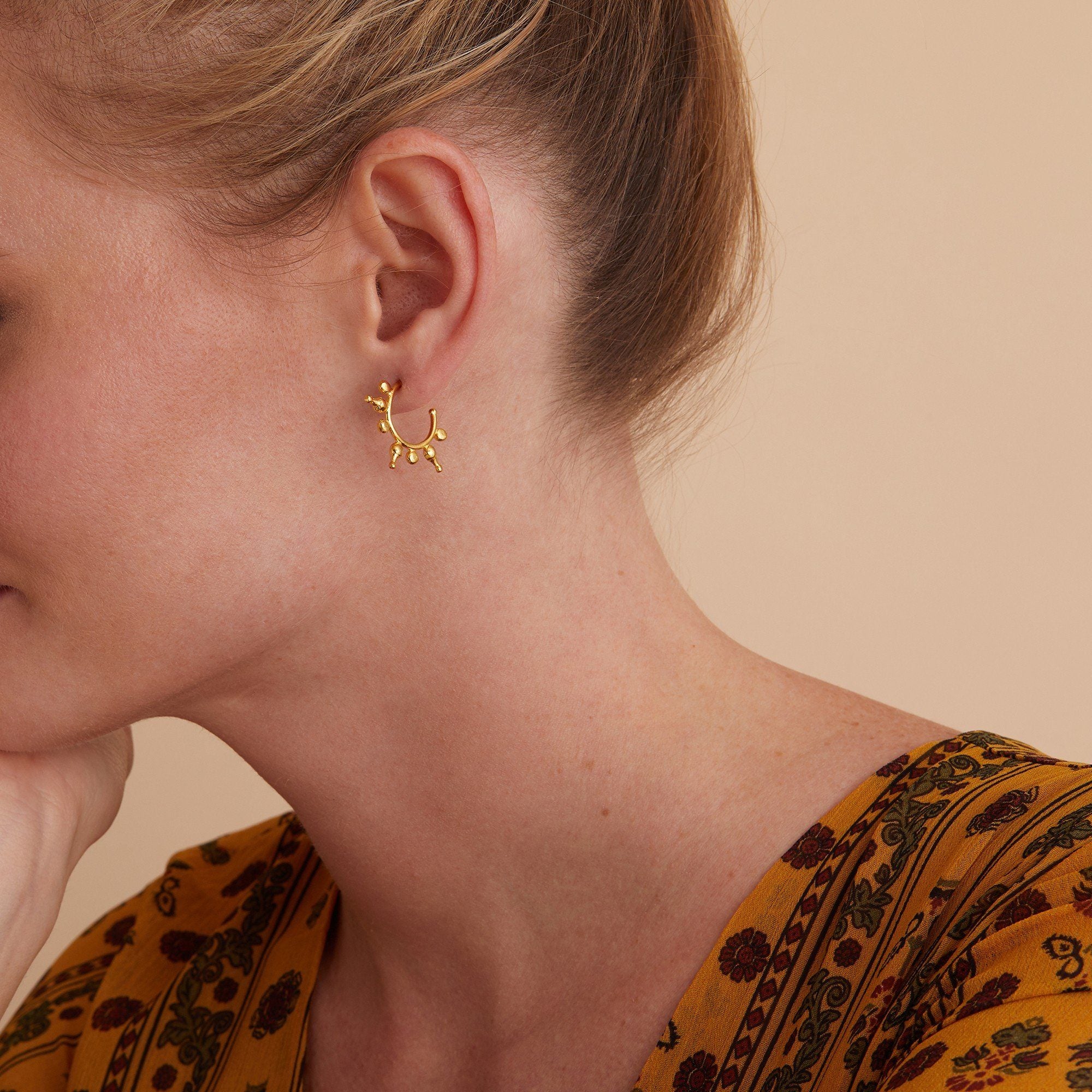 Jale Gold Hoop Earrings