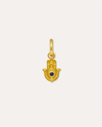 Lapis Hamsa Hand Charm